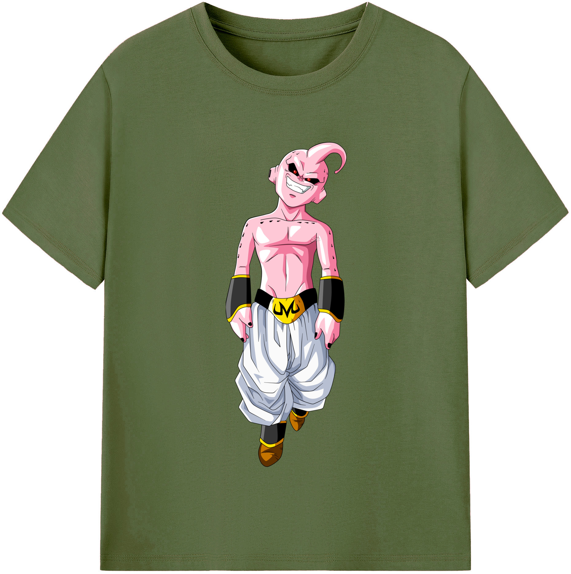 （画像用） ドラゴンボール 魔人ブウ DRAGON BALL Majin Buu 綿100％半袖Tシャツ（フロントプリント）